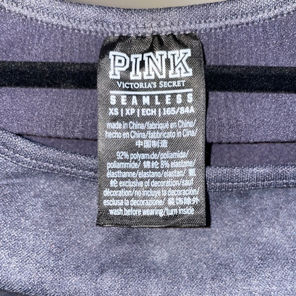 Seamless Crop long sleeve top PINK XS - Picture 2 of 3